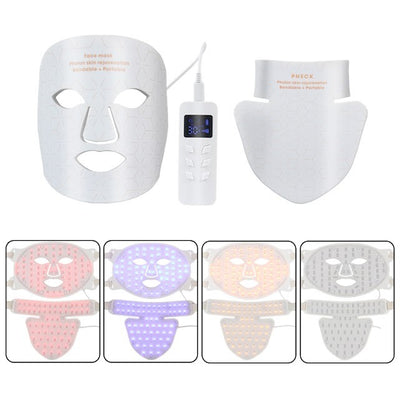 LED Light Face & Neck Mask for Skin Rejuvenation and Anti-Aging