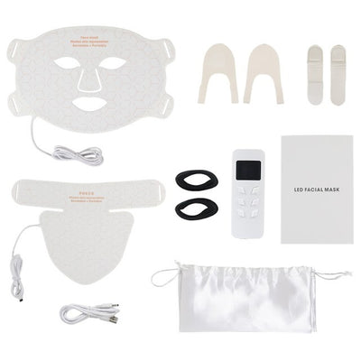LED Light Face & Neck Mask for Skin Rejuvenation and Anti-Aging