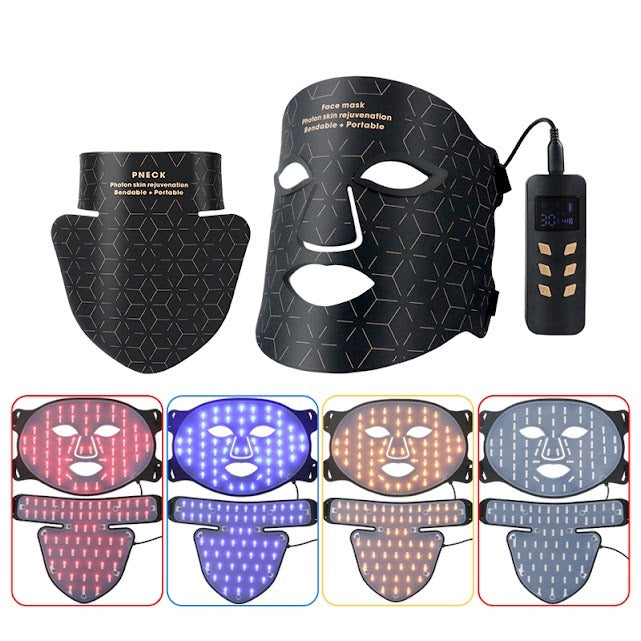 LED Light Face & Neck Mask for Skin Rejuvenation and Anti-Aging